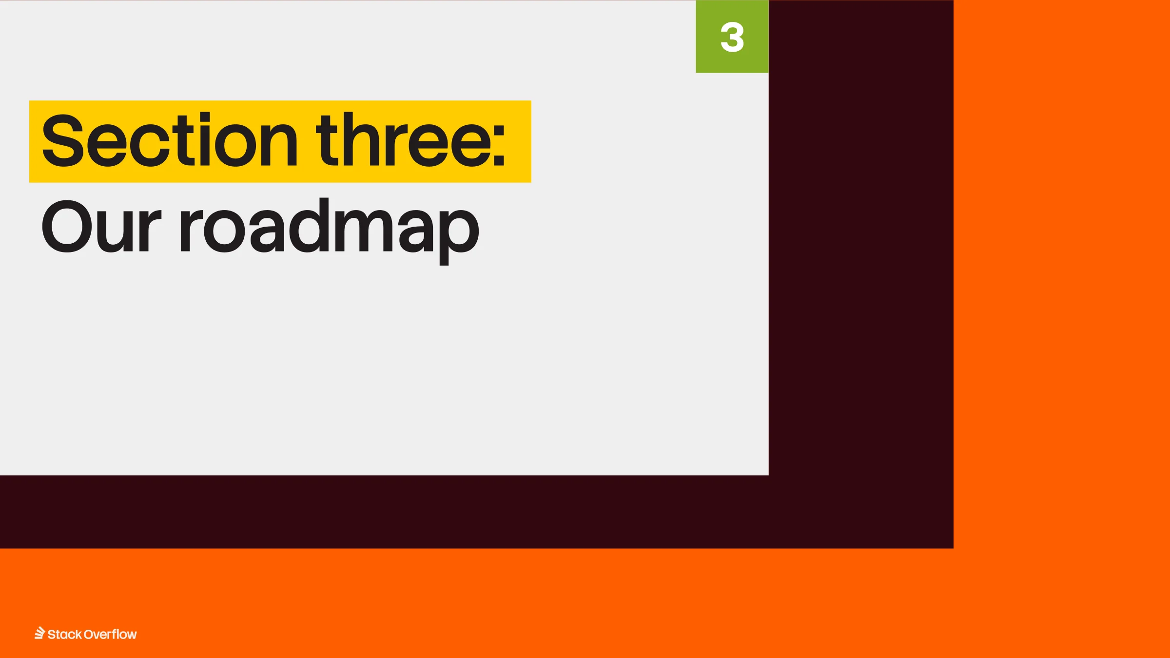 Slide from the Stack Overflow Business Template